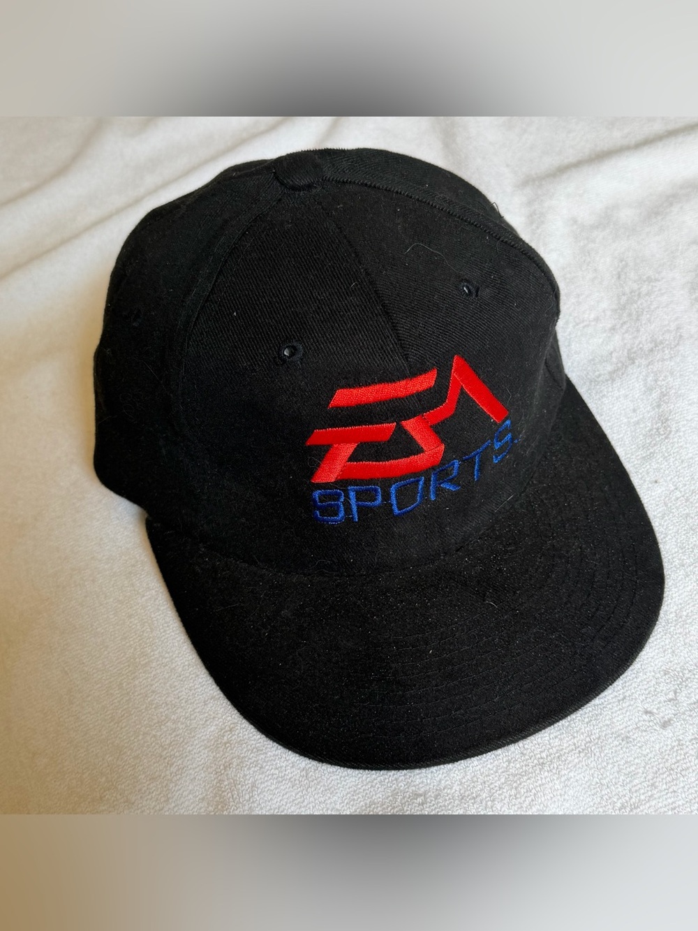 EA Sports Madden Black Baseball Cap with Red & Blue Logo